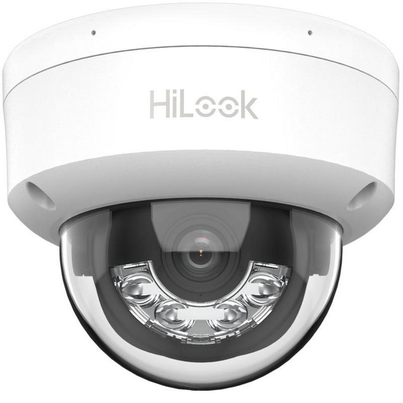 Camera IP HiLook IPC-D120HA-LUC 2MP cu Smart Hybrid Light si Audio