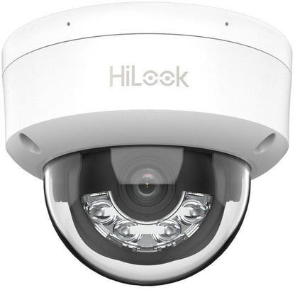 Camera IP HiLook IPC-D120HA-LUC 2MP cu Smart Hybrid Light si Audio