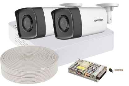 Smartsystem - Kit supraveghere video Hikvision, 2 camere, 2 MP, IR 40m, DVR 4 canale Sisteme de supraveghere/Video