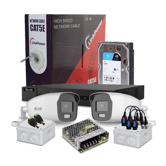 Sistem supraveghere HiLook 2MP Smart Hybrid Light + DVR TurboHD