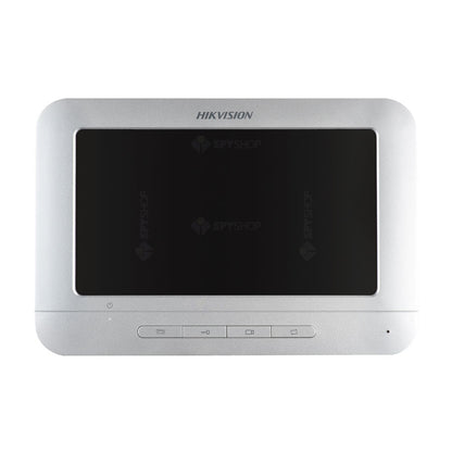 Smartsystem - Kit videointerfon pe 4 fire Hikvision DS-KIS203T, 1 familie, 7 inch, aparent