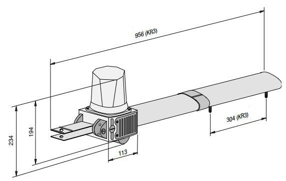 Kit automatizare poarta batanta Came Krono 310