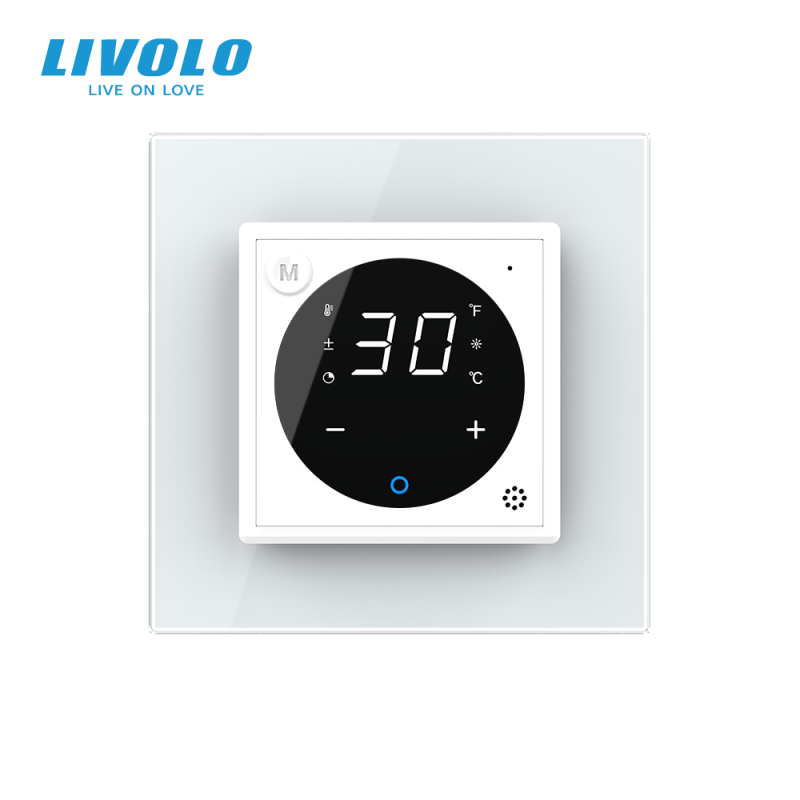 Termostat cu fir incalzire in pardoseala Livolo touchscreen