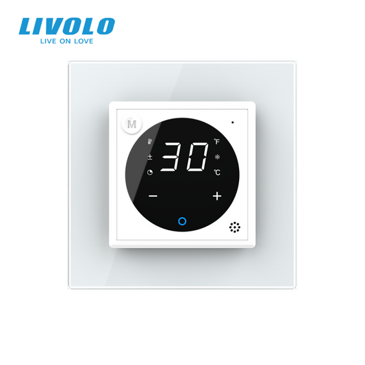 Termostat cu fir incalzire in pardoseala Livolo touchscreen – VL-FCQ1-P7E-2AP