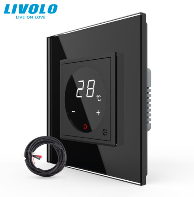 Termostat cu fir incalzire in pardoseala Livolo touchscreen