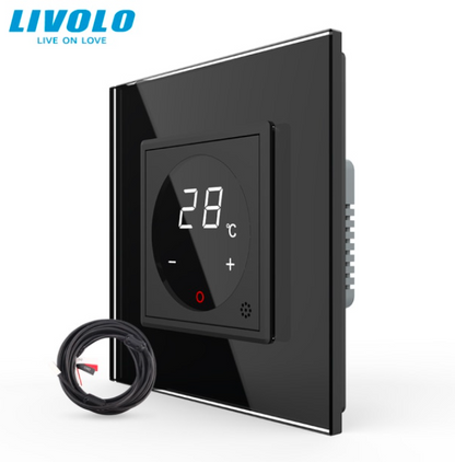 Termostat cu fir incalzire in pardoseala Livolo touchscreen
