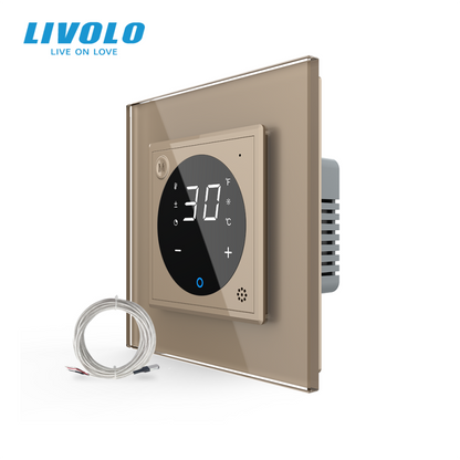 Termostat cu fir incalzire in pardoseala Livolo touchscreen