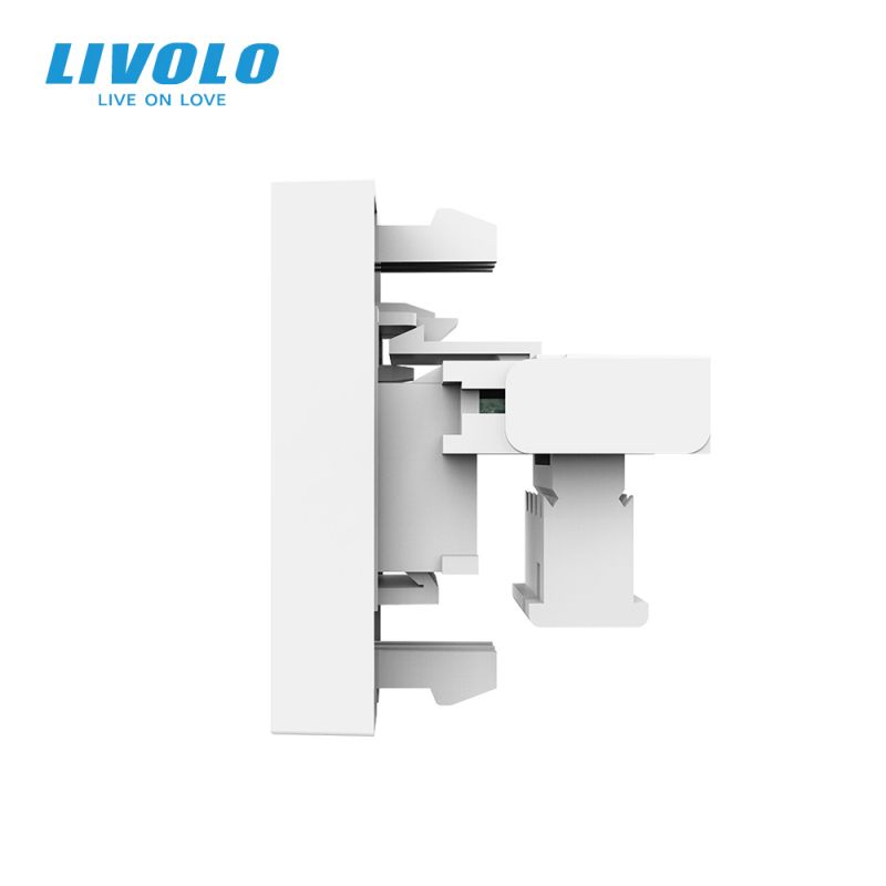 Modul priza telefon RJ11 1M Livolo – VL-FCTP-1WP