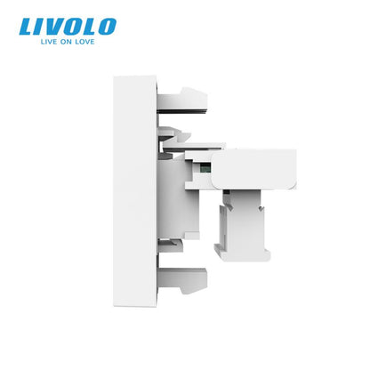 Modul priza telefon RJ11 1M Livolo – VL-FCTP-1WP