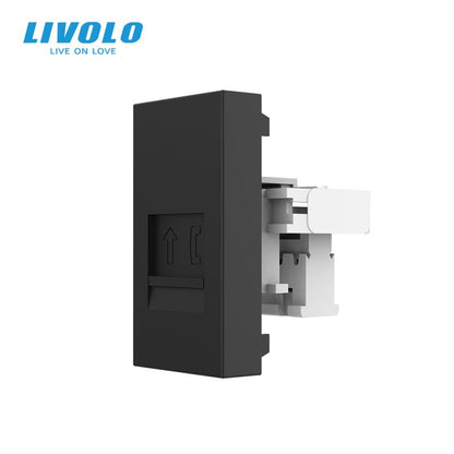 Modul priza telefon RJ11 1M Livolo – VL-FCTP-1WP