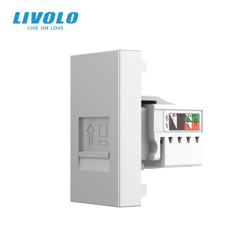 Modul priza retea RJ45 1M Livolo – VL-FCCP-1IP