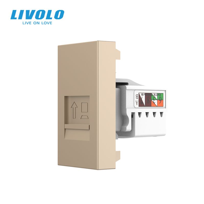 Modul priza retea RJ45 1M Livolo – VL-FCCP-1IP