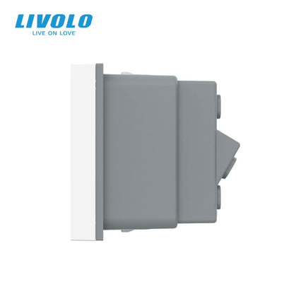 Modul priza simpla standard italian 1M Livolo VL-FCTL16A-1WP