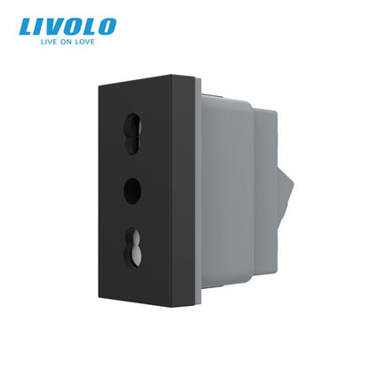Modul priza simpla standard italian 1M Livolo VL-FCTL16A-1WP