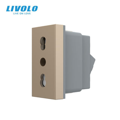 Modul priza simpla standard italian 1M Livolo VL-FCTL16A-1WP