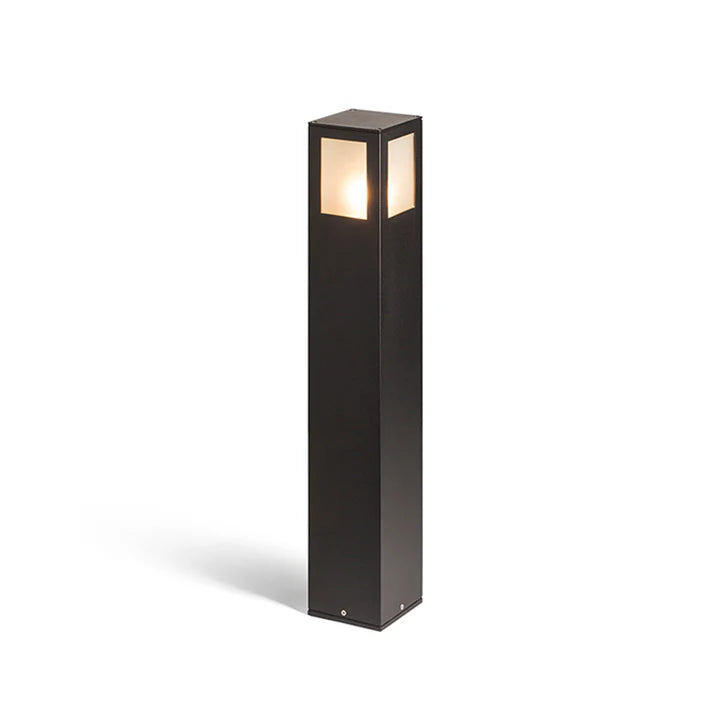 Corp de iluminat exterior tip bollard PONDER 65 – E27, IP44, negru