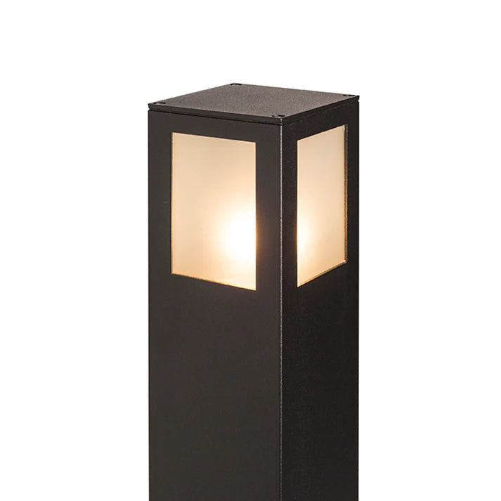 Corp de iluminat exterior tip bollard PONDER 65 – E27, IP44, negru