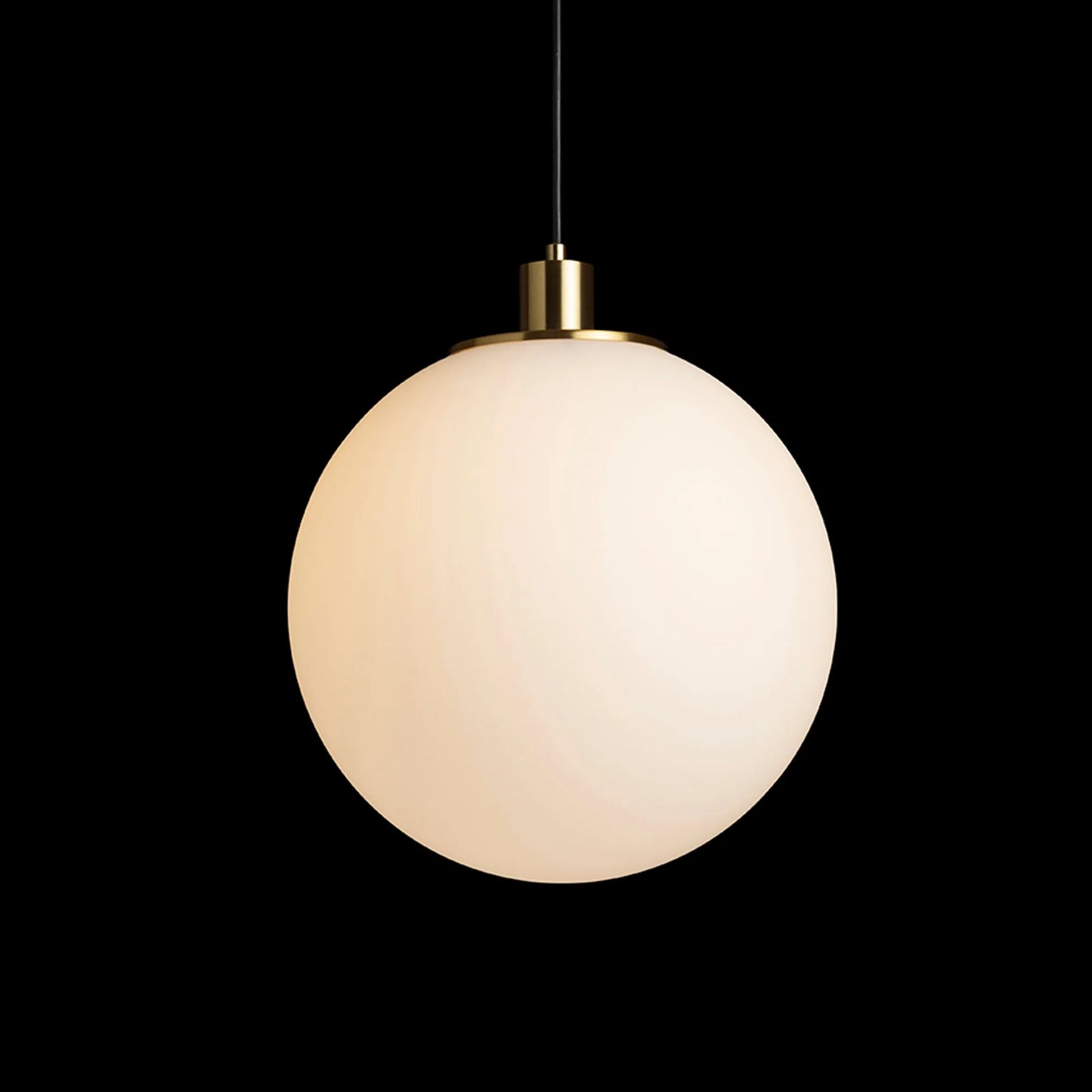 Smartsystem - Pendul din sticlă BOULDER 30 – sferă din sticlă opală, E27, design elegant