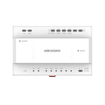 Kit videointerfon IP Hikvision DS-KIS702Y, 1 familie, 7 inch, aparent