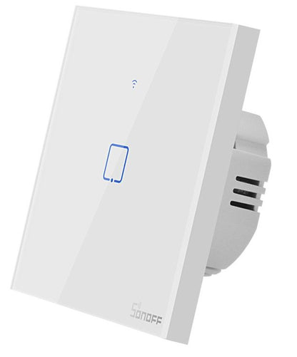 Intrerupător WiFi + RF Sonoff TX T1 EU 2C – încastrabil, alb, 2 circuite
