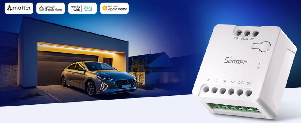 Releu Inteligent SONOFF MINI-D Matter cu Contact Uscat WiFi