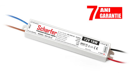 Sursa alimentare LED 12V 18W IP67 Scharfer profesionala