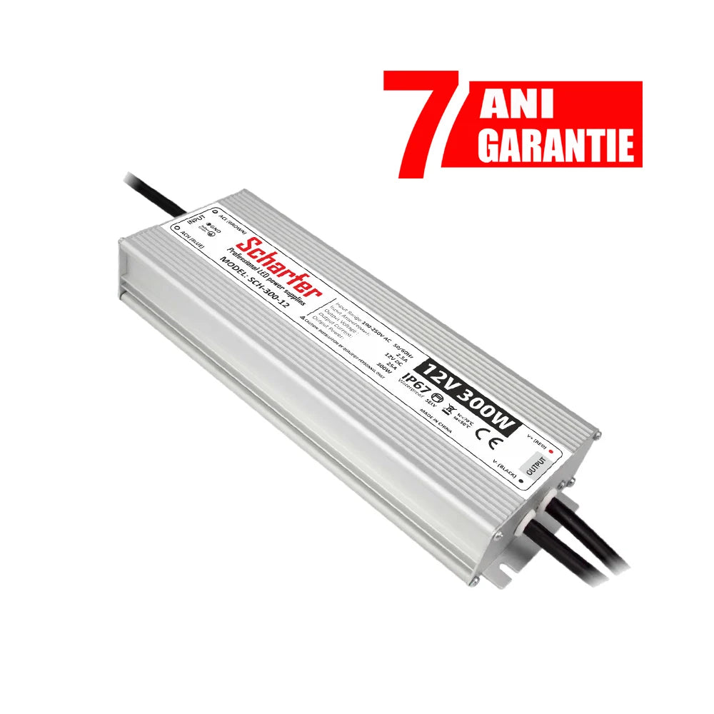 Sursa alimentare LED 12V 300W IP67 Scharfer profesionala