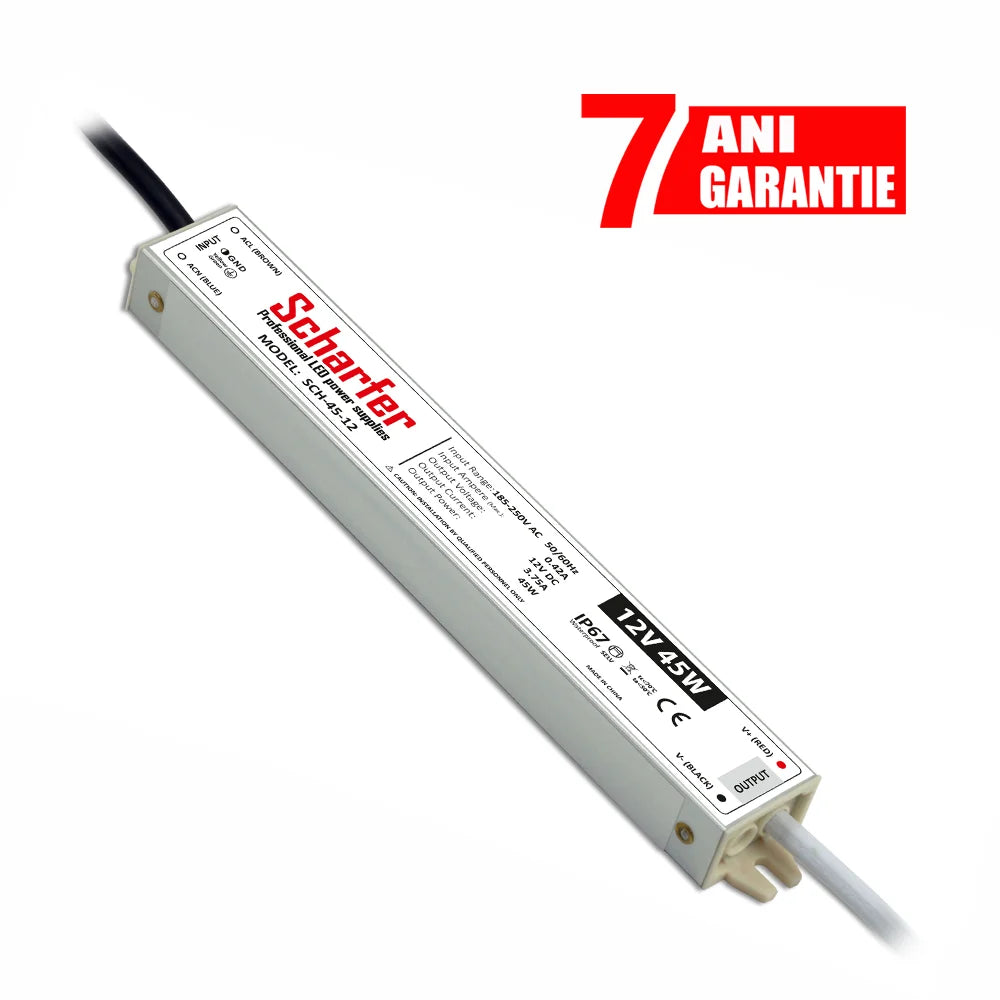 Sursa alimentare LED 12V 45W IP67 Scharfer profesionala