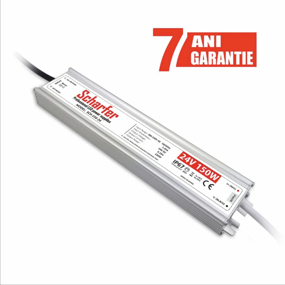 Sursa alimentare LED 24V 150W IP67 Scharfer profesionala
