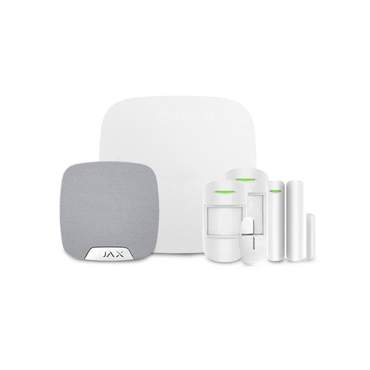 Sistem alarma wireless AJAX Hub WH cu senzori si sirena interior
