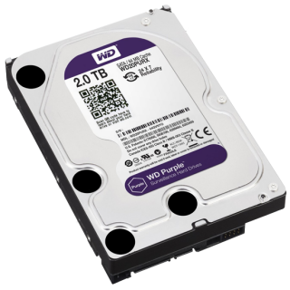 Hard disk, 2Tb, pentru sisteme de supraveghere, 145mb/sec, buffer 6 Gb/sec, WD20PURX, Western Digital Purple. smartsystem.ro
